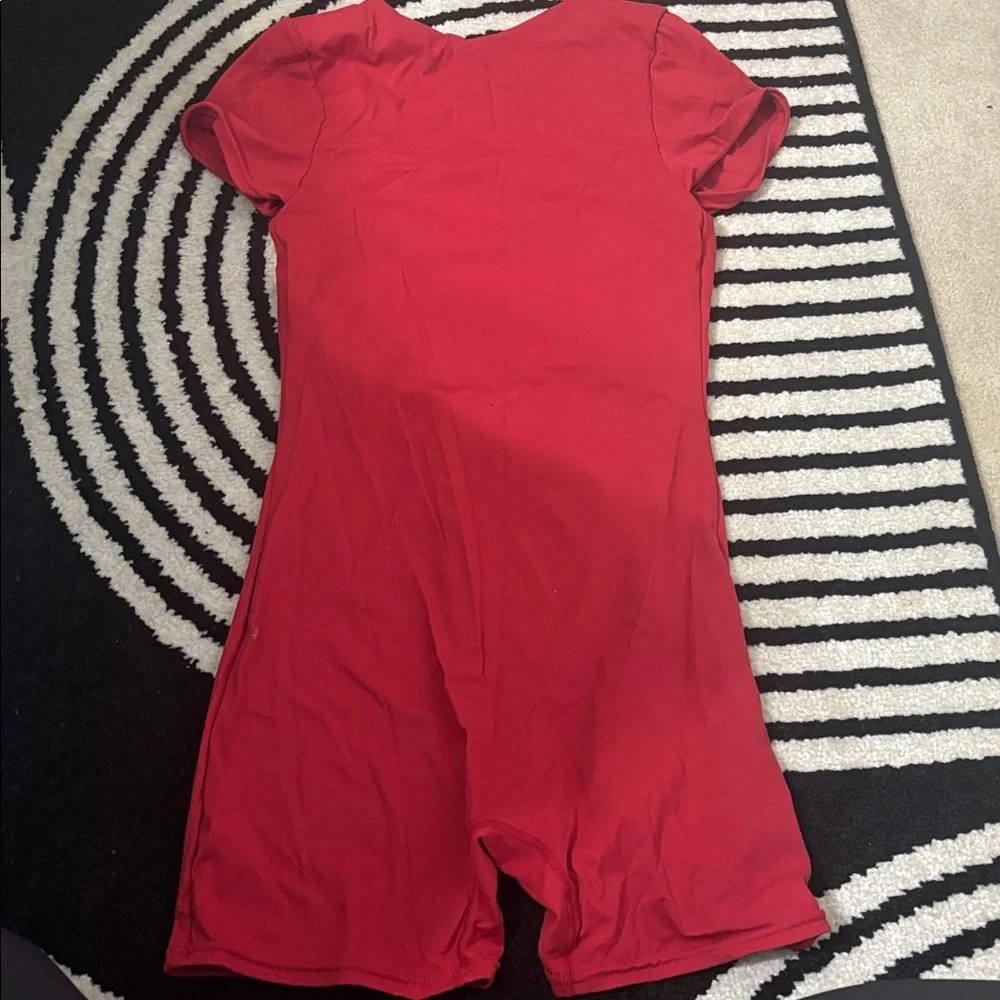 Red Workout Bodysuit - Picture 2 of 4